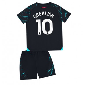 Manchester City Jack Grealish #10 Replica Third Stadium Kit for Kids 2023-24 Short Sleeve (+ pants)